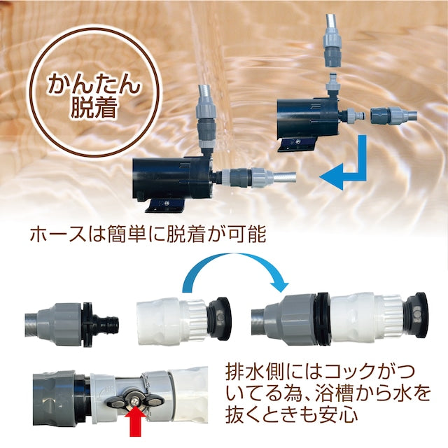 一人用コンパクト水風呂キット!ZR-130E型(推奨水温20℃)