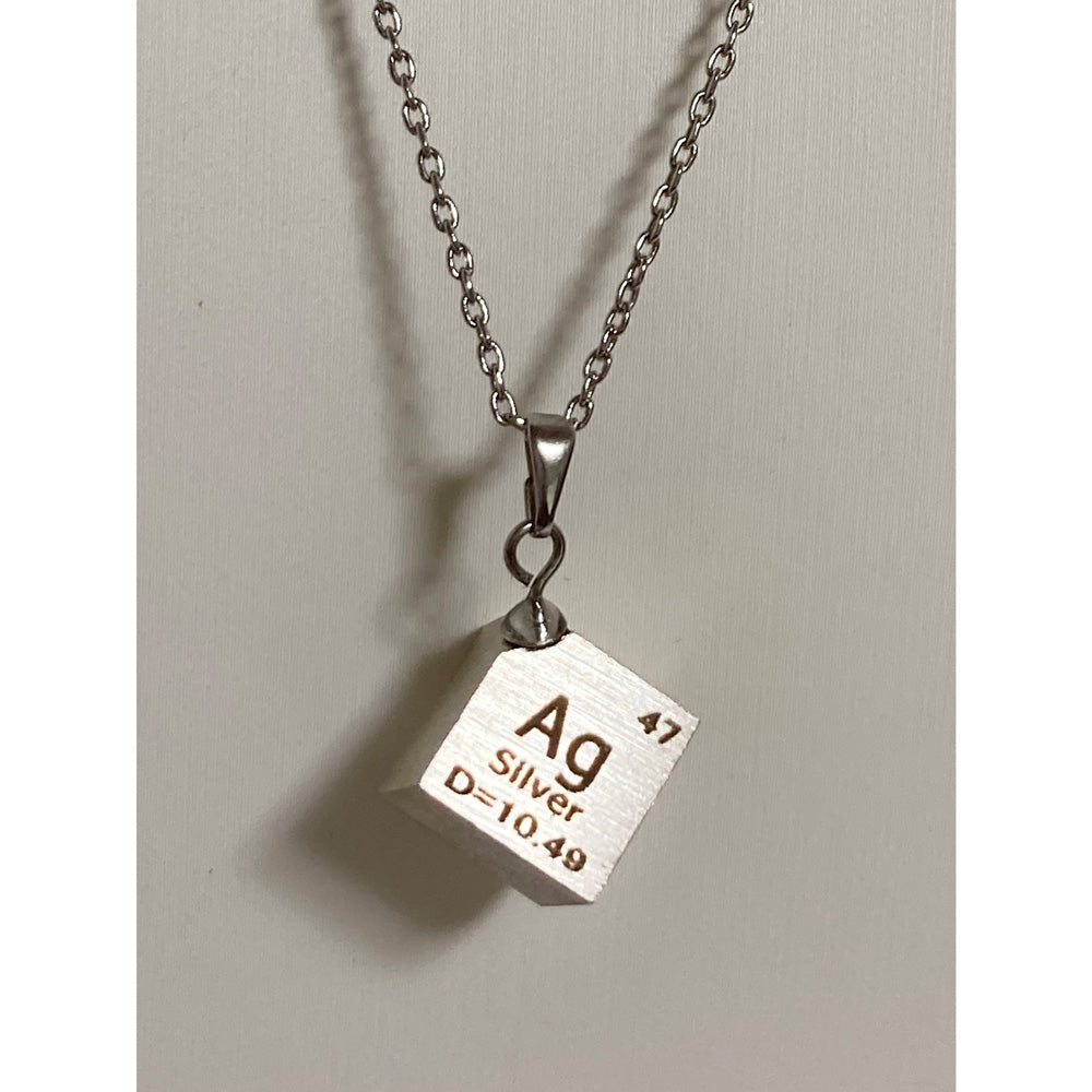 元素キューブネックレス【選べる8元素｜正面or斜め｜2サイズ（40cm～45cm or 50cm～55cm）】