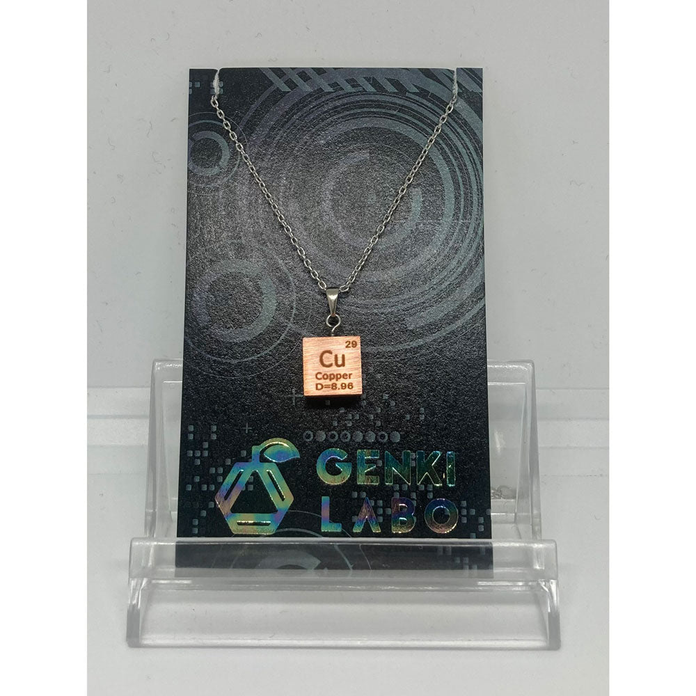 元素キューブネックレス【選べる8元素｜正面or斜め｜2サイズ（40cm